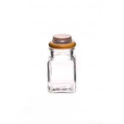 Słoiczek szklany z drewnianym korkiem 150 ml